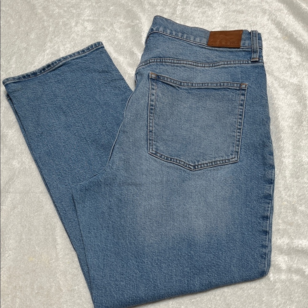 J. Crew Women's Straight-Leg Jeans in Medium Blue